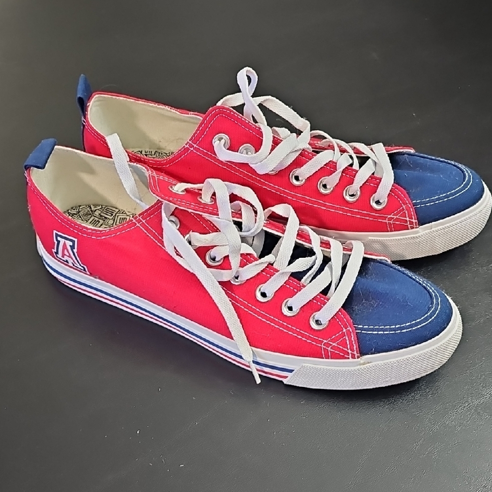 University of Arizona Red and Blue SKICKS Sneakers - Men 10
